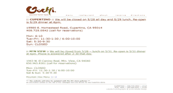 Desktop Screenshot of gochifusiontapas.com